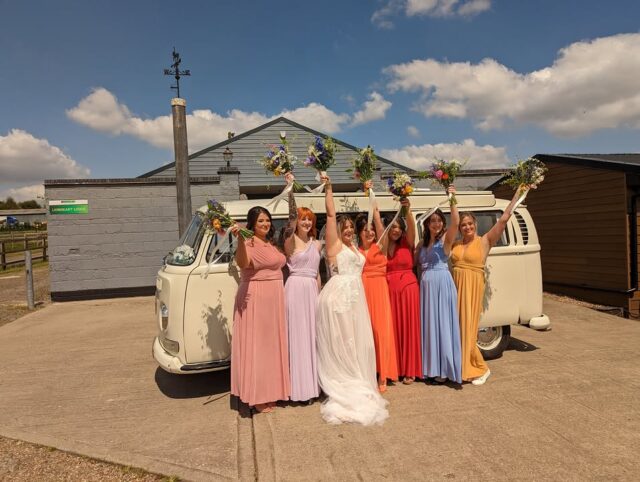 Step into your special day with Classic and Camper Ltd., a family-owned business bringing a touch of vintage charm to weddings across Derbyshire, South Yorkshire, Nottinghamshire, North Leicestershire, and parts of Lincolnshire.

Meet Macy, our meticulously restored 1971 VW Devon Wedding Campervan. More than just a beautiful ride, Macy is a truly unique wedding car, one of the very few in the UK that can comfortably seat seven passengers. This is especially useful for a bridal party, as most brides have four or more bridesmaids, eliminating the need to hire a second car.

Macy's pristine Lotus White exterior can be elegantly decorated with silk ribbons in your choice of available colours to perfectly complement your wedding theme. Driven by a professional chauffeur, you and your party will enjoy a first-class service from a company that is fully registered and insured, ensuring a smooth and stress-free journey to your destination.

For a free, no-obligation quote, visit classicandcamper.co.uk/get-a-quote. We promise to respond to your request, which will include the full details of what is included in the standard package, usually within a couple of hours.

Let Macy add a picture-perfect, nostalgic touch to your wedding day!